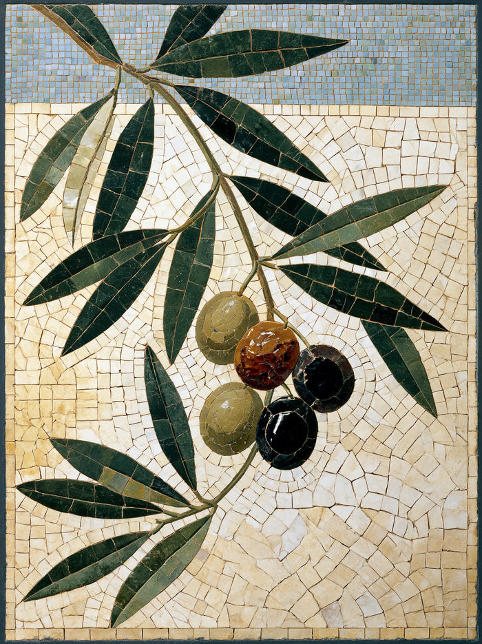 Olive Branch Mosaic Wall Art Decor