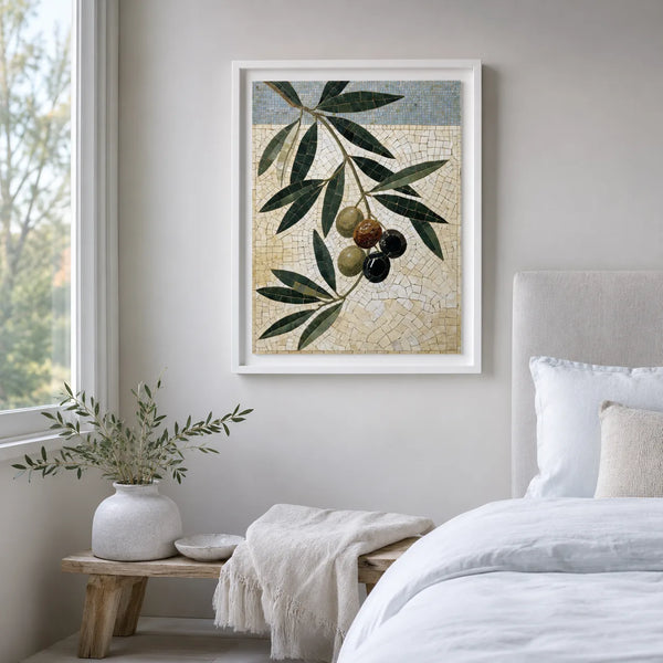 Olive Branch Mosaic Wall Art Decor