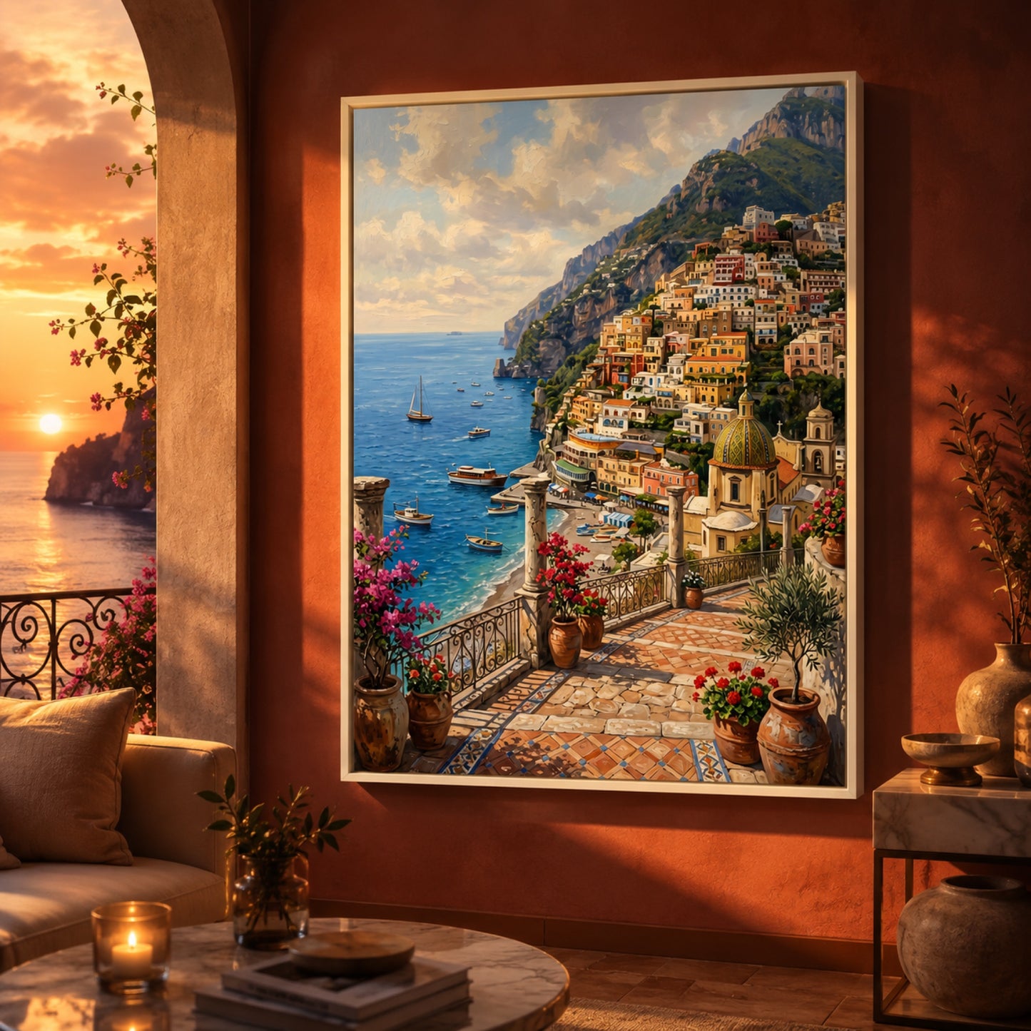 Positano on the Amalfi Coast Wall Art Decor preview 11