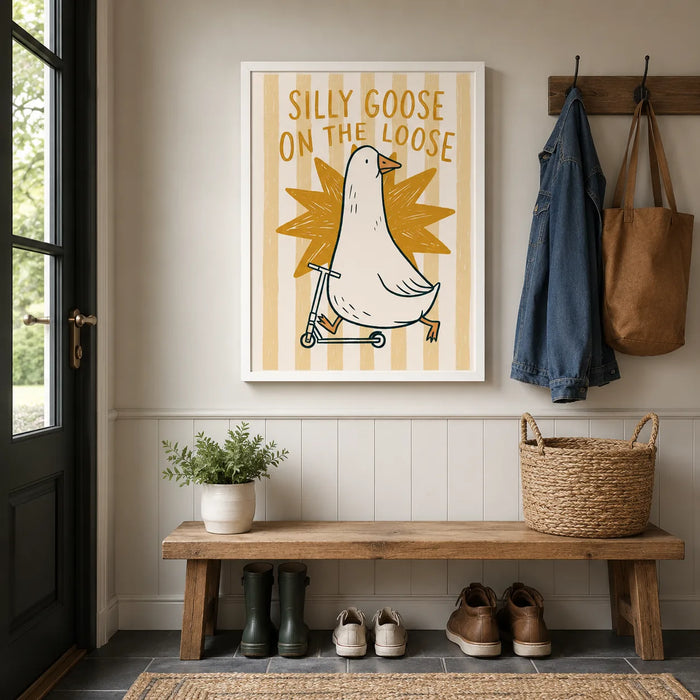 Silly Goose on the Loose Wall Art Decor