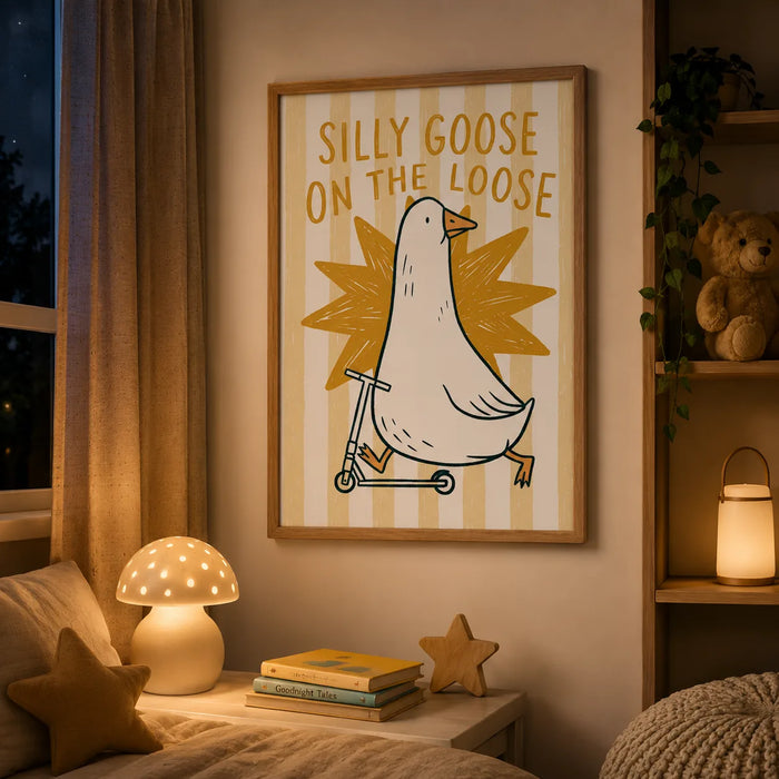 Silly Goose on the Loose Wall Art Decor
