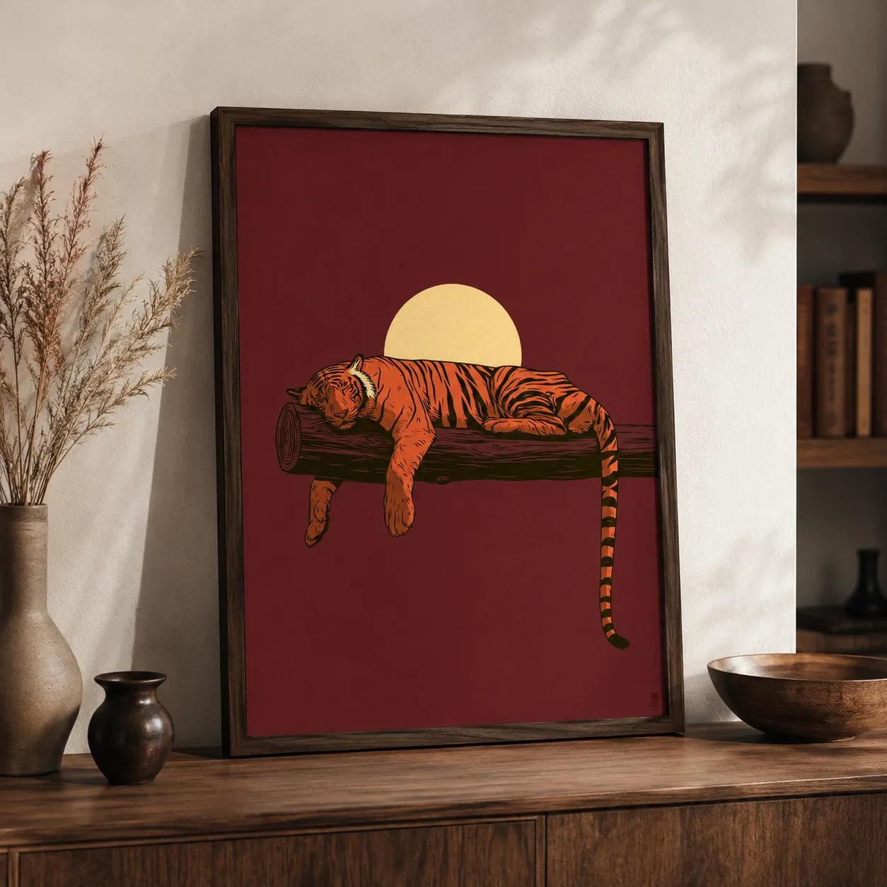 Sleeping Tiger Sunset Wall Art Decor - Wall Art Decor - view 11