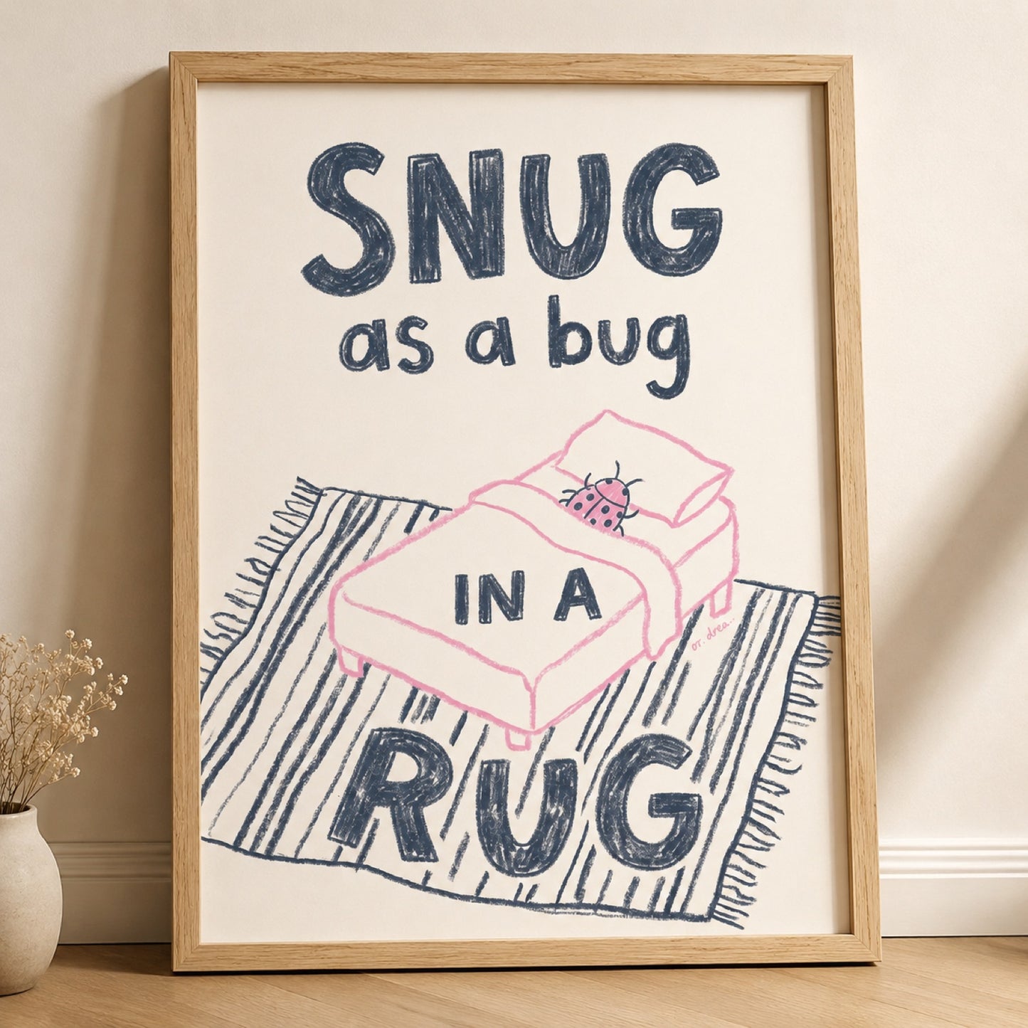 Snug as a Bug in a Rug Ladybug Nursery Wall Art Decor – preview 11