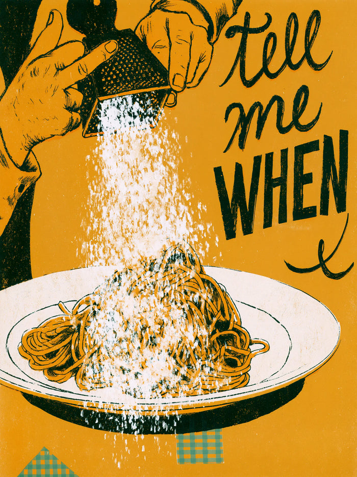 Spaghetti Tell Me When Wall Art Decor
