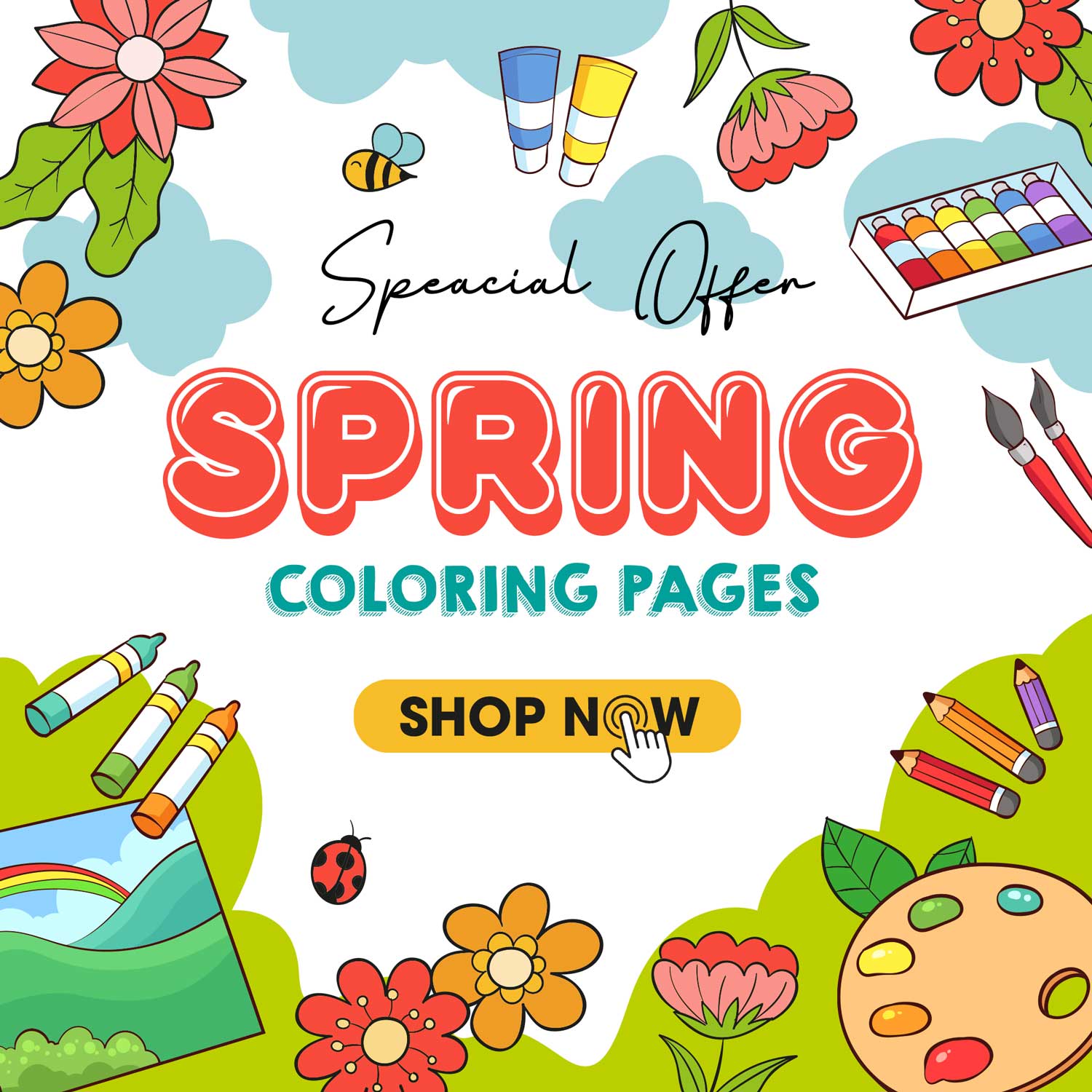 spring coloring pages for adult
