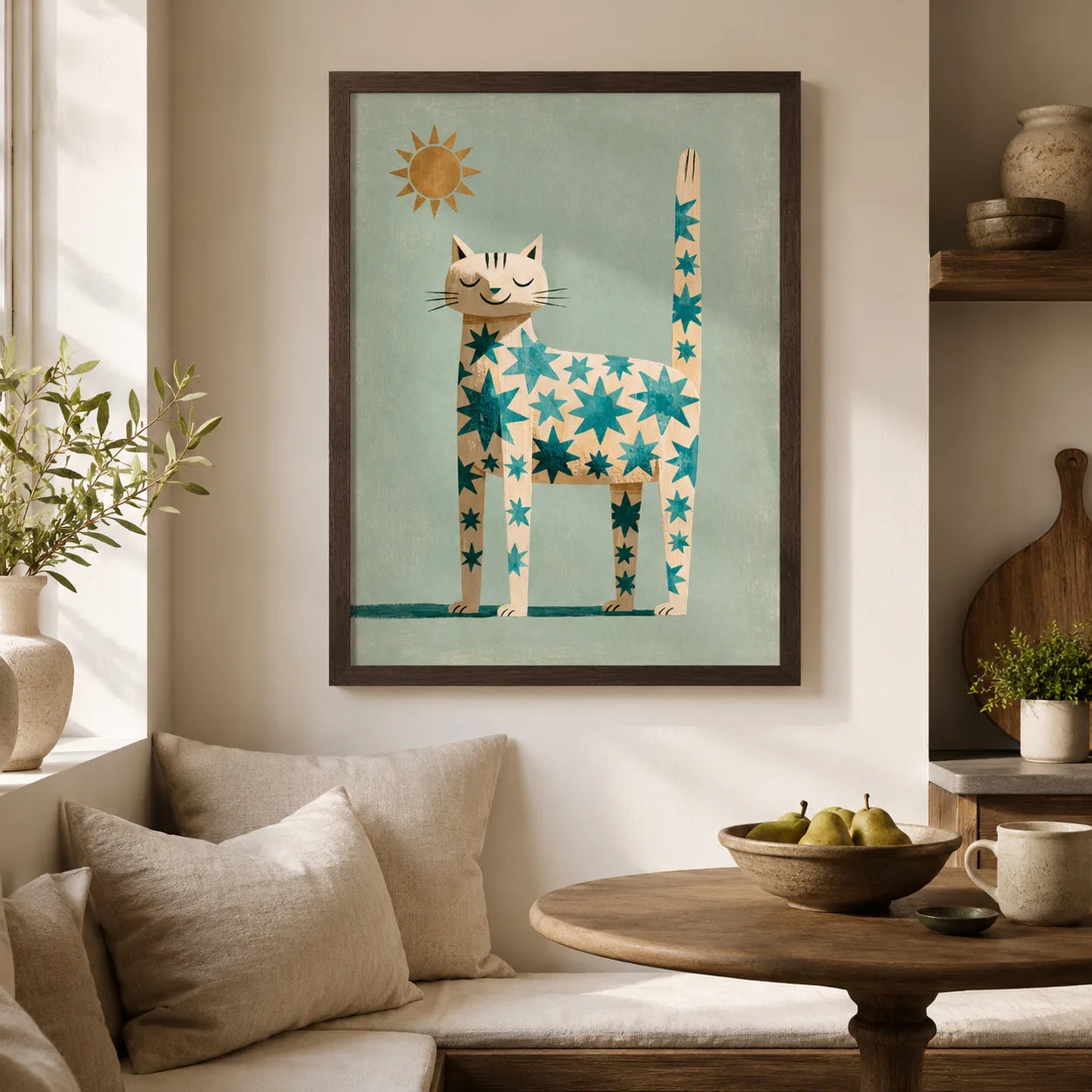 Star Pattern Cat Wall Art Decor - Wall Art Decor - view 11