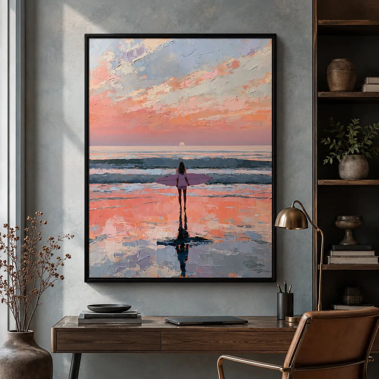 Surfer at Sunset Wall Art Decor - Wall Art Decor - view 11