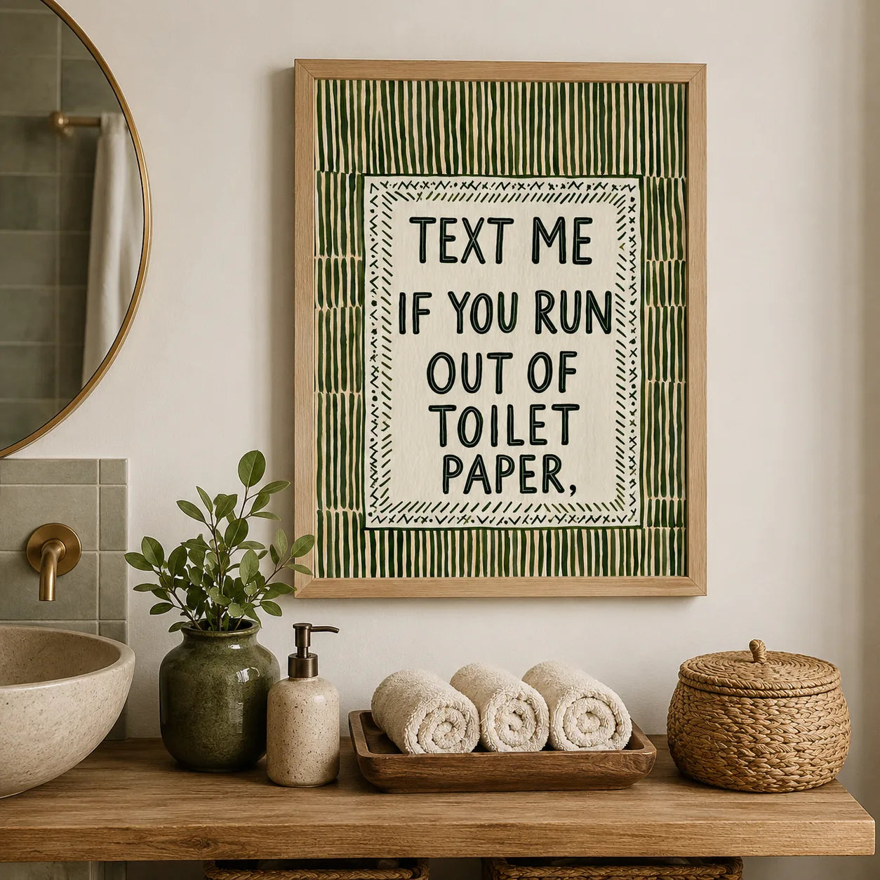 Text Me Toilet Paper Wall Art Decor - Wall Art Decor - view 11