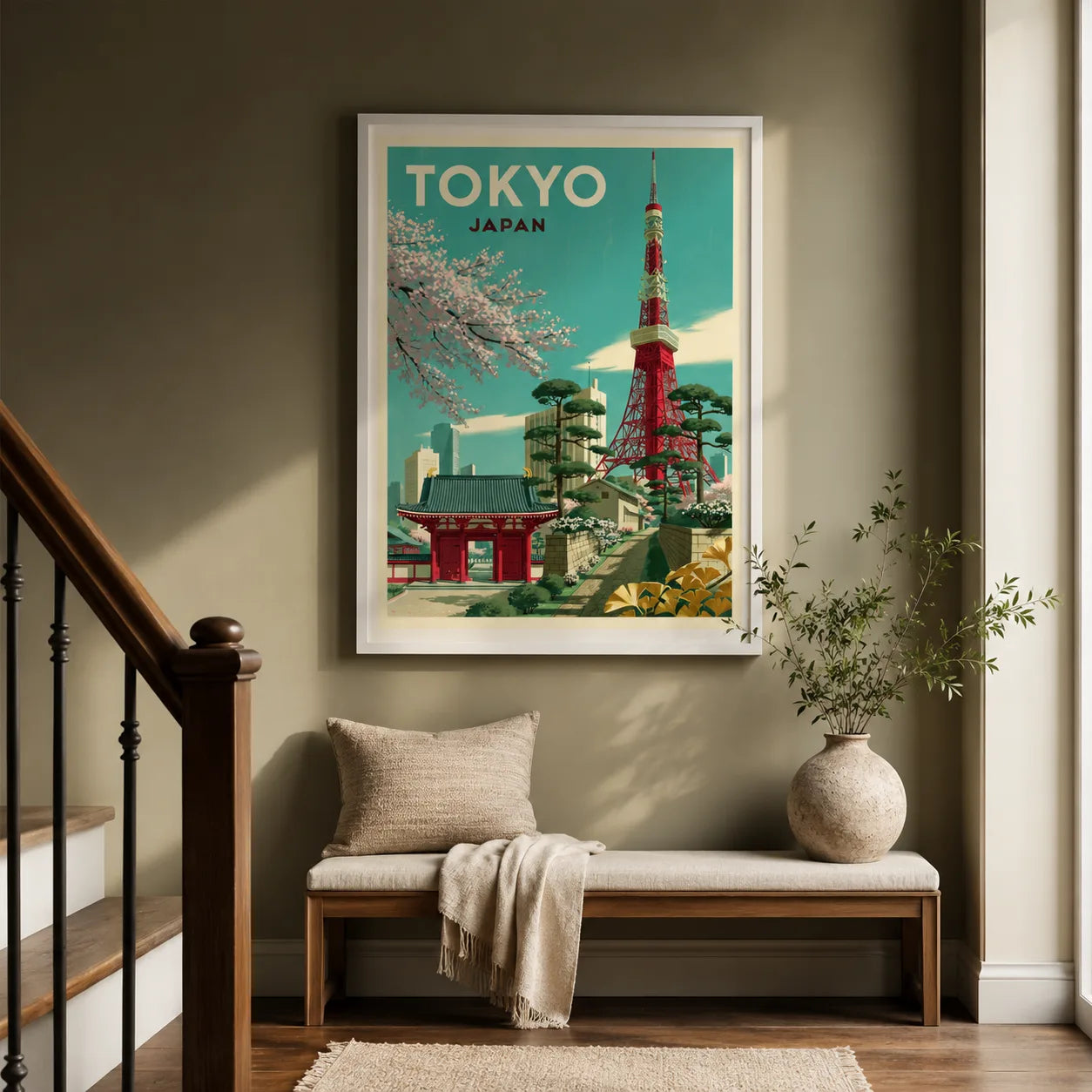 Tokyo Japan Vintage Travel Wall Art Decor - Wall Art Decor - view 11
