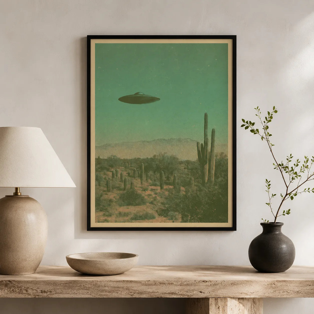 Ufo Over Desert Wall Art Decor - Wall Art Decor - view 11