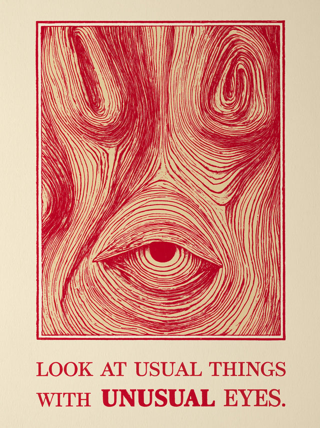 Unusual Eyes Quote Wall Art Decor