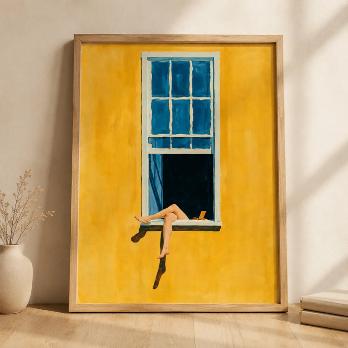 Woman in Window Wall Art Decor
