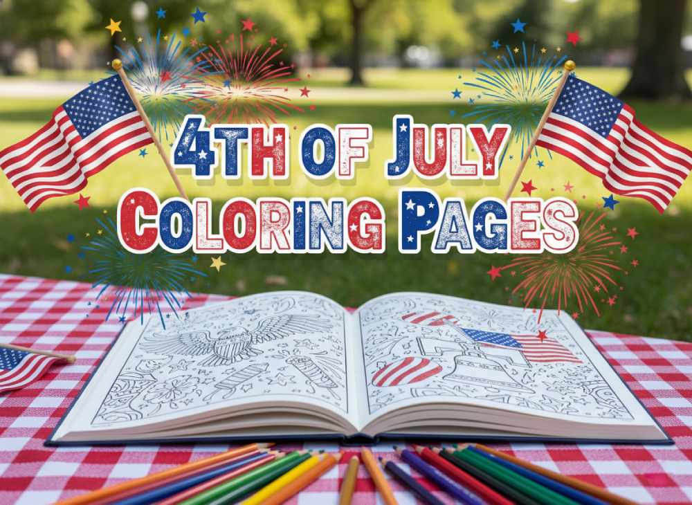 Celebrate Independence Day with Festive 4th of July Coloring Pages