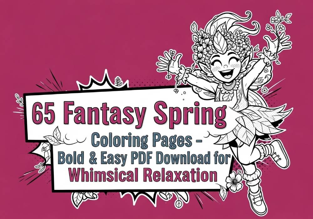 65 Fantasy Spring Coloring Pages