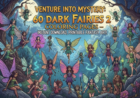 Dark Fairies 2 Coloring Pages