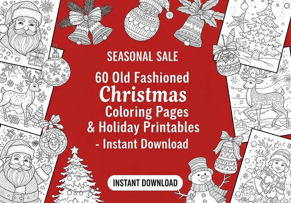 christmas holiday printable coloring pages