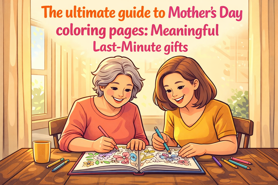 The ultimate guide to Mother's Day coloring pages: Meaningful Last-Minute gifts