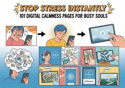 Stop Stress Instantly: 101 Digital Calmness Pages for Busy Souls