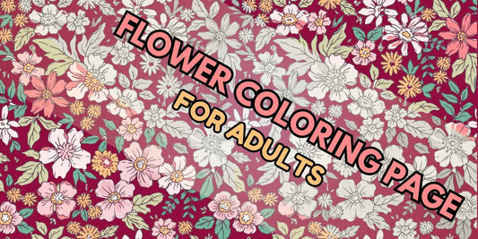 Flower Coloring Pages For Adults