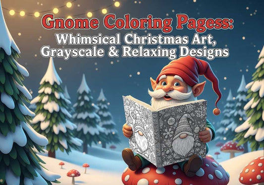 gnome coloring pages