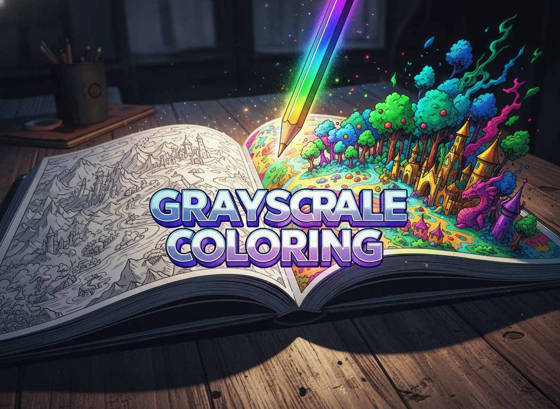 Stunning Realistic Grayscale Coloring Pages to Download