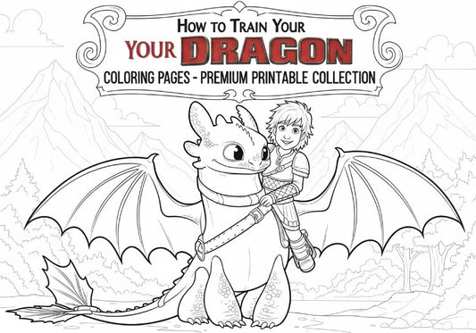 how to train your dragon coloring pages