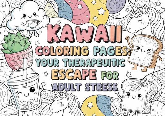 Kawaii Christmas Coloring Pages: Your Therapeutic Escape for Adult Stress