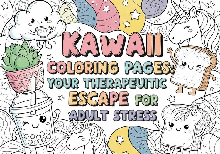 Kawaii Christmas Coloring Pages: Your Therapeutic Escape forStr