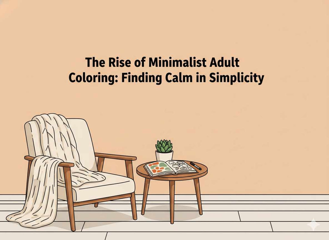 The Rise of Minimalist Adult Coloring: Finding Calm in Simplicity