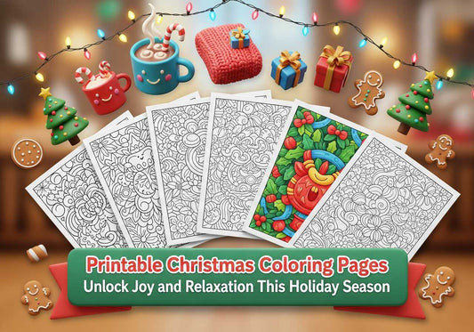 printable christmas color pages