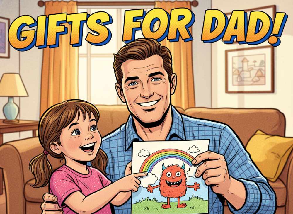 Need a Last-Minute Gift for Dad? Try DIY Coloring Art