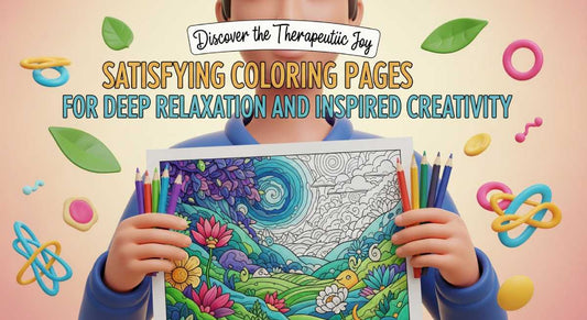 satisfying coloring pages