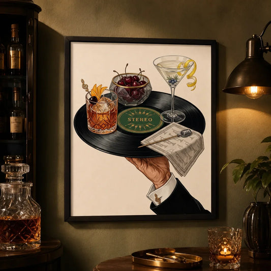 Music & Bar Wall Art Ideas for a Home Bar or Media Room