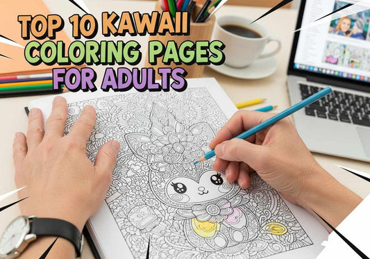 top 10 kawaii coloring pages 2026 for adults