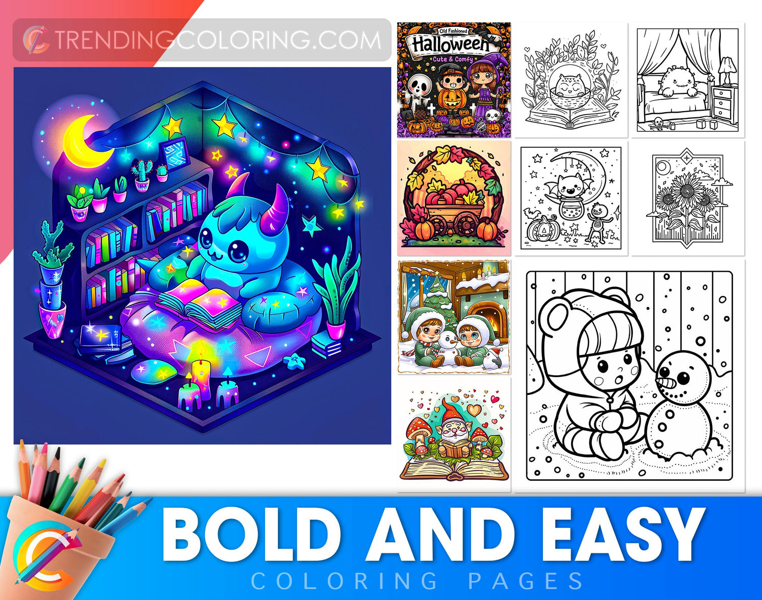 Bold & Easy Coloring Pages