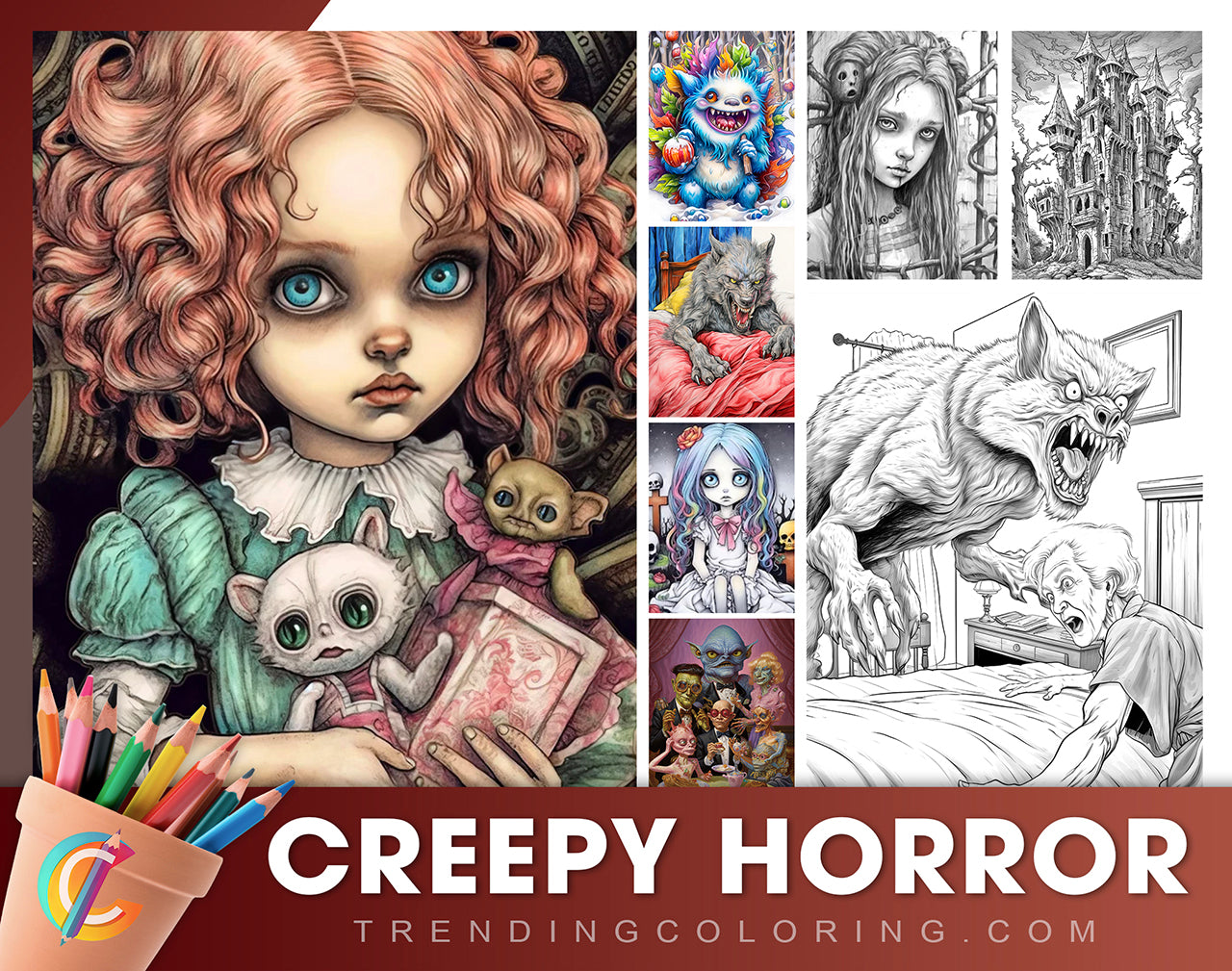 Horror Coloring Papes