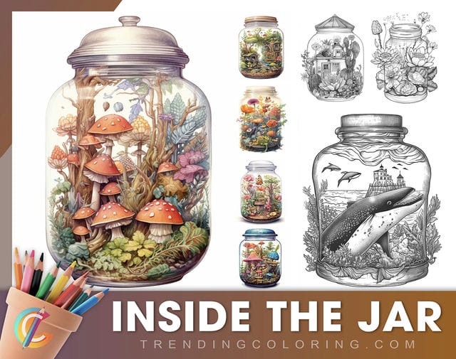 In Jar Coloring Pages