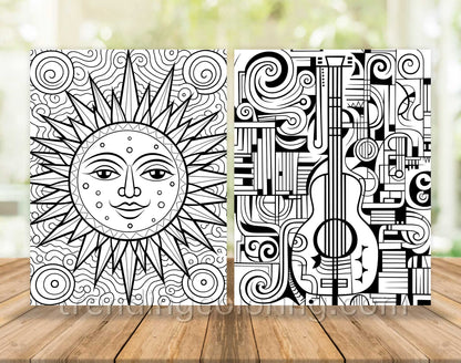 101 Satisfying Patterns Coloring Pages - Instant Download - Printable