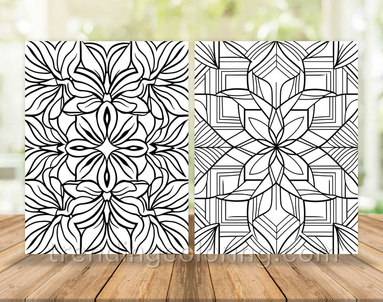 101 Satisfying Patterns Coloring Pages - Instant Download - Printable ...