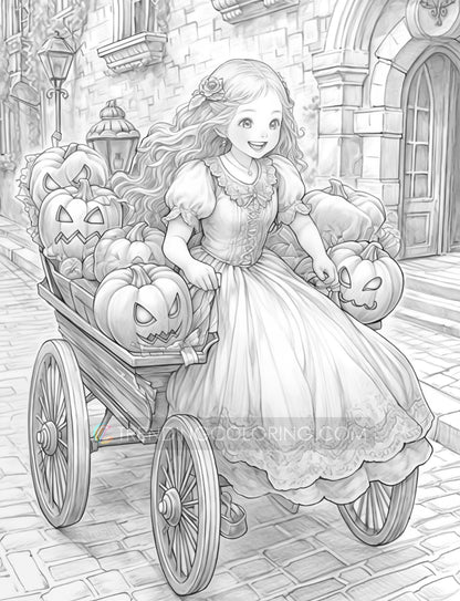 101 Autumn Theme Special Collection Grayscale Coloring Pages - Instant Download - Printable – preview 5