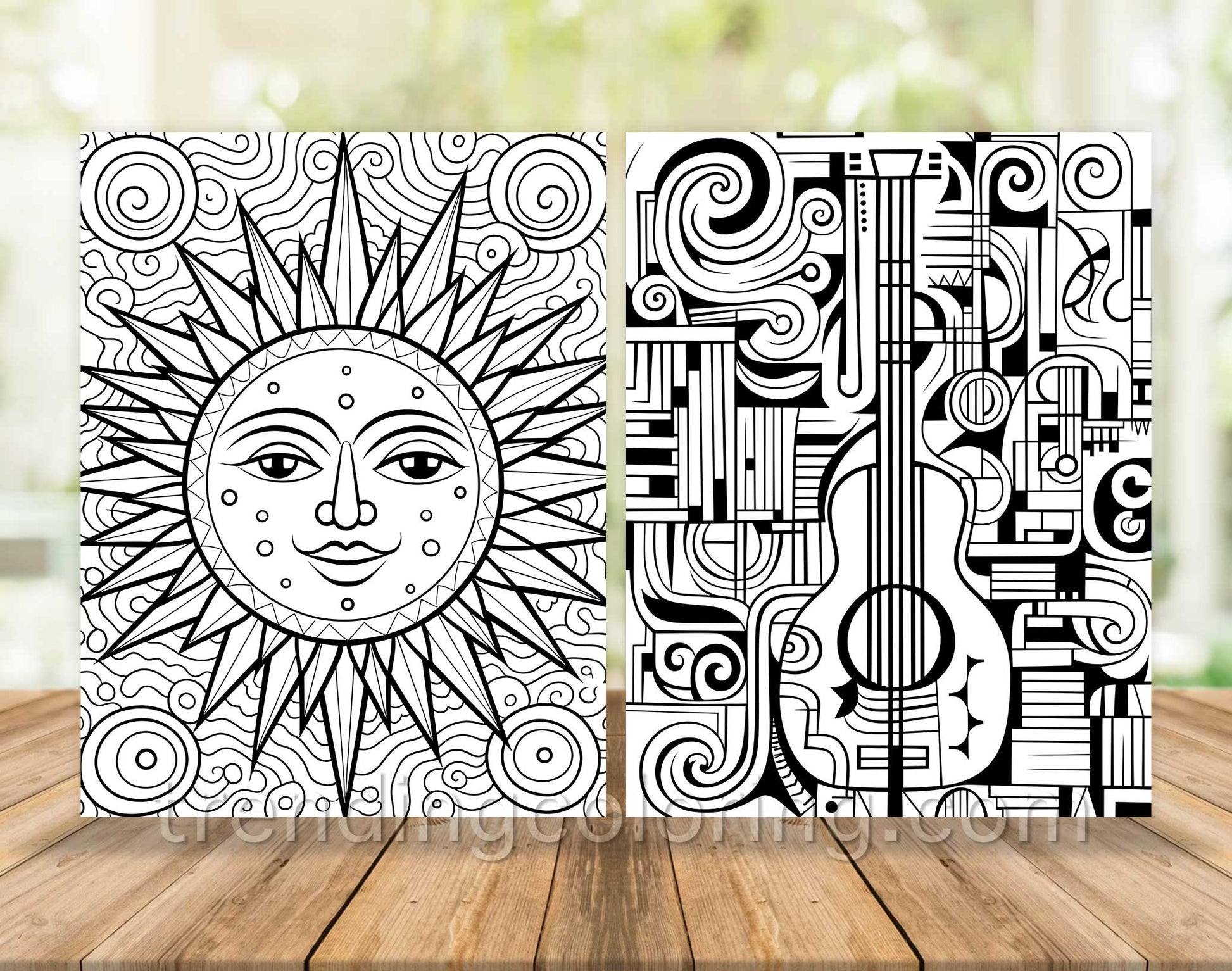 101 Satisfying Patterns Coloring Pages - Instant Download - Printable – preview 4