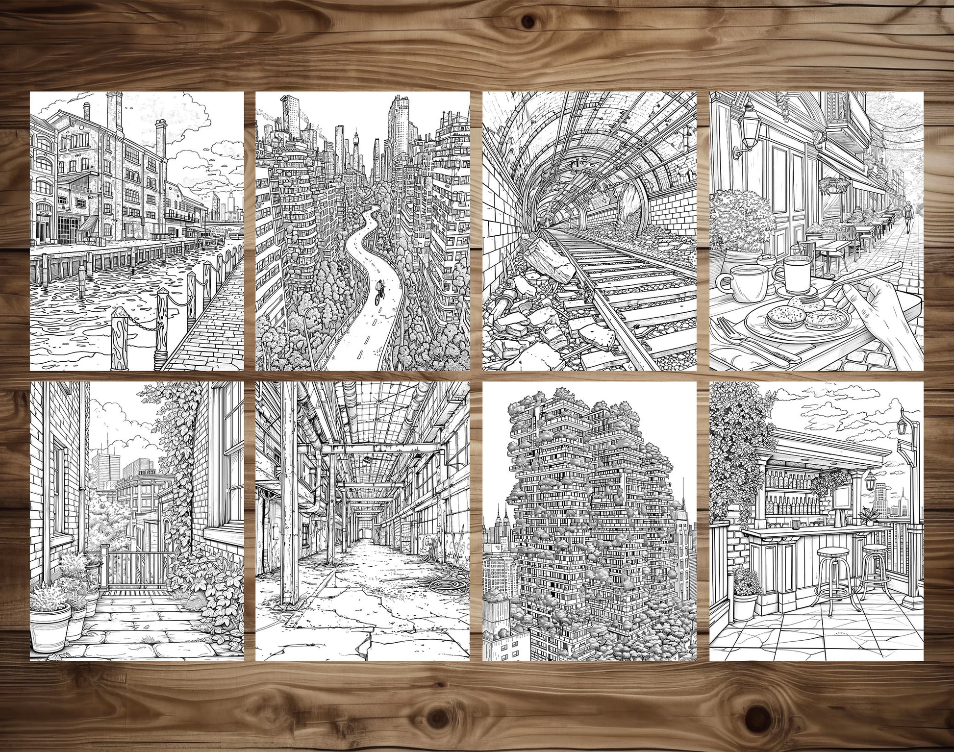 101 Urban Safari Coloring Pages - Instant Download - Printable – preview 8