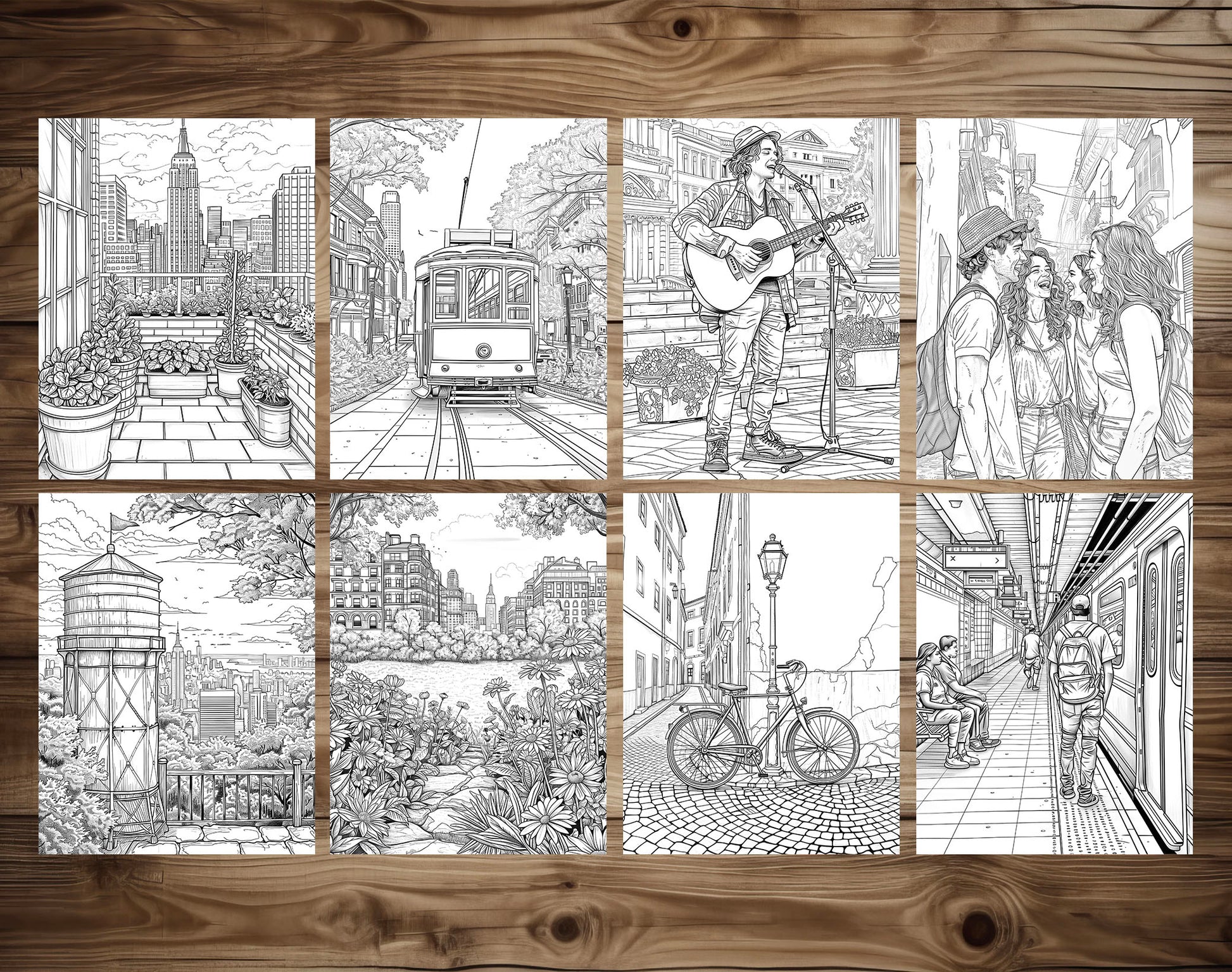 101 Urban Safari Coloring Pages - Instant Download - Printable – preview 9
