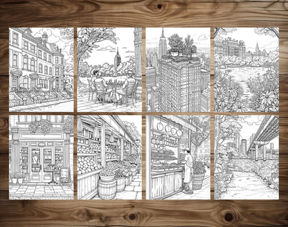 101 Urban Safari Coloring Pages - Instant Download - Printable
