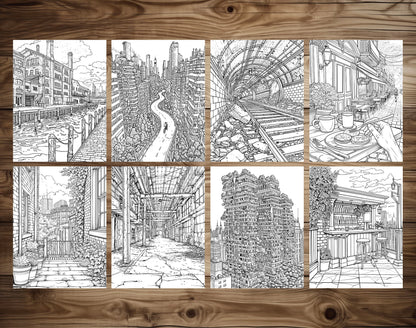 101 Urban Safari Coloring Pages - Instant Download - Printable