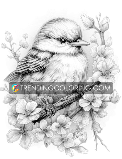 25 Baby Cute Animal Grayscale Coloring Pages - Instant Download - Printable PDF – preview 6