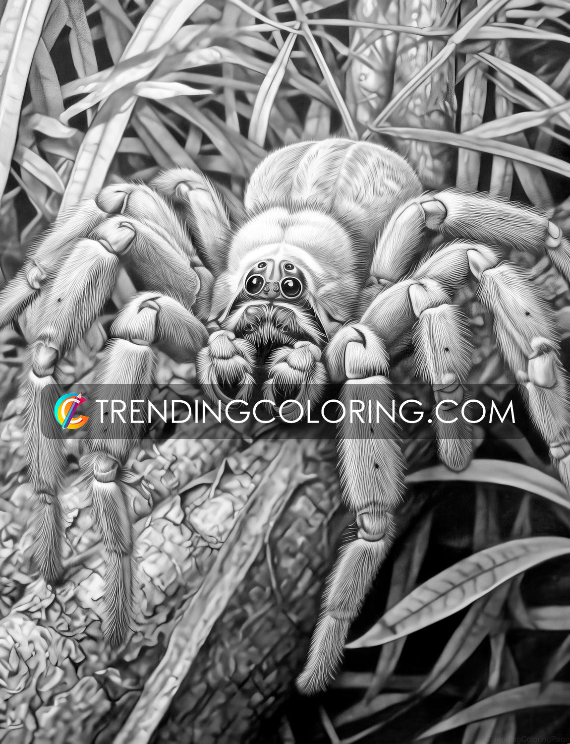 25 Insectopia Grayscale Coloring Pages - Instant Download - Printable PDF Dark/Light – preview 10