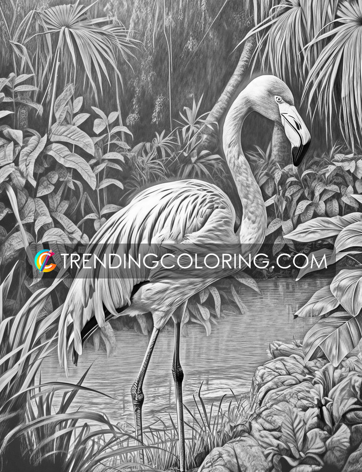 25 Wild Animal Grayscale Coloring Pages - Instant Download - Printable PDF – preview 10