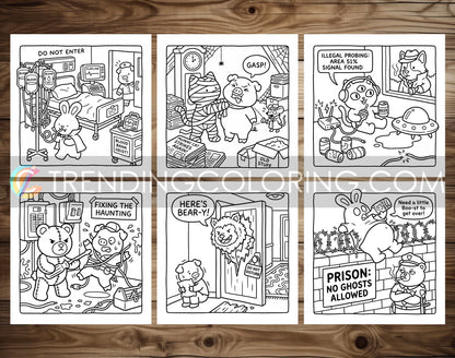 32 Supernatural Silly Crimes 1 Cute and Simple Coloring Pages - PDF Download – preview 4
