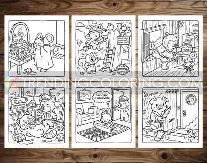 32 Supernatural Silly Crimes 1 Cute and Simple Coloring Pages - PDF Download – preview 5